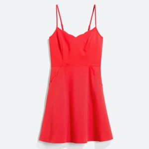 Market & Spruce scallop mini dress